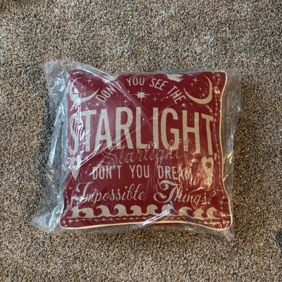 Taylor Swift Starlight Pillow Red Taylor's Version Song Lyrics New (IN HAND) - Picture 2 of 3